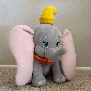 Disney Dumbo Plush with Yellow Hat and Pink Ears